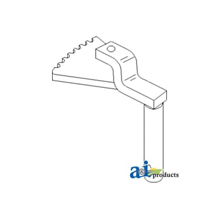 A & I Products Shaft, Brake Pedal (RH) 5.5" x4" x0.2" A-51507D